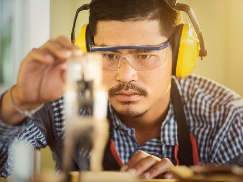 Carpenter at work
